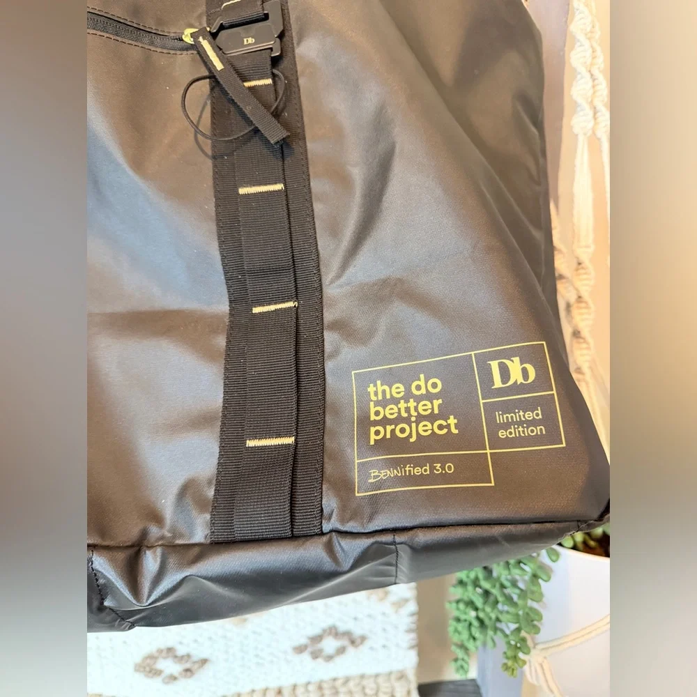 Db Bennified 3.0 Limited Edition Duffel Bag Black NWOT Do Better Project Travel